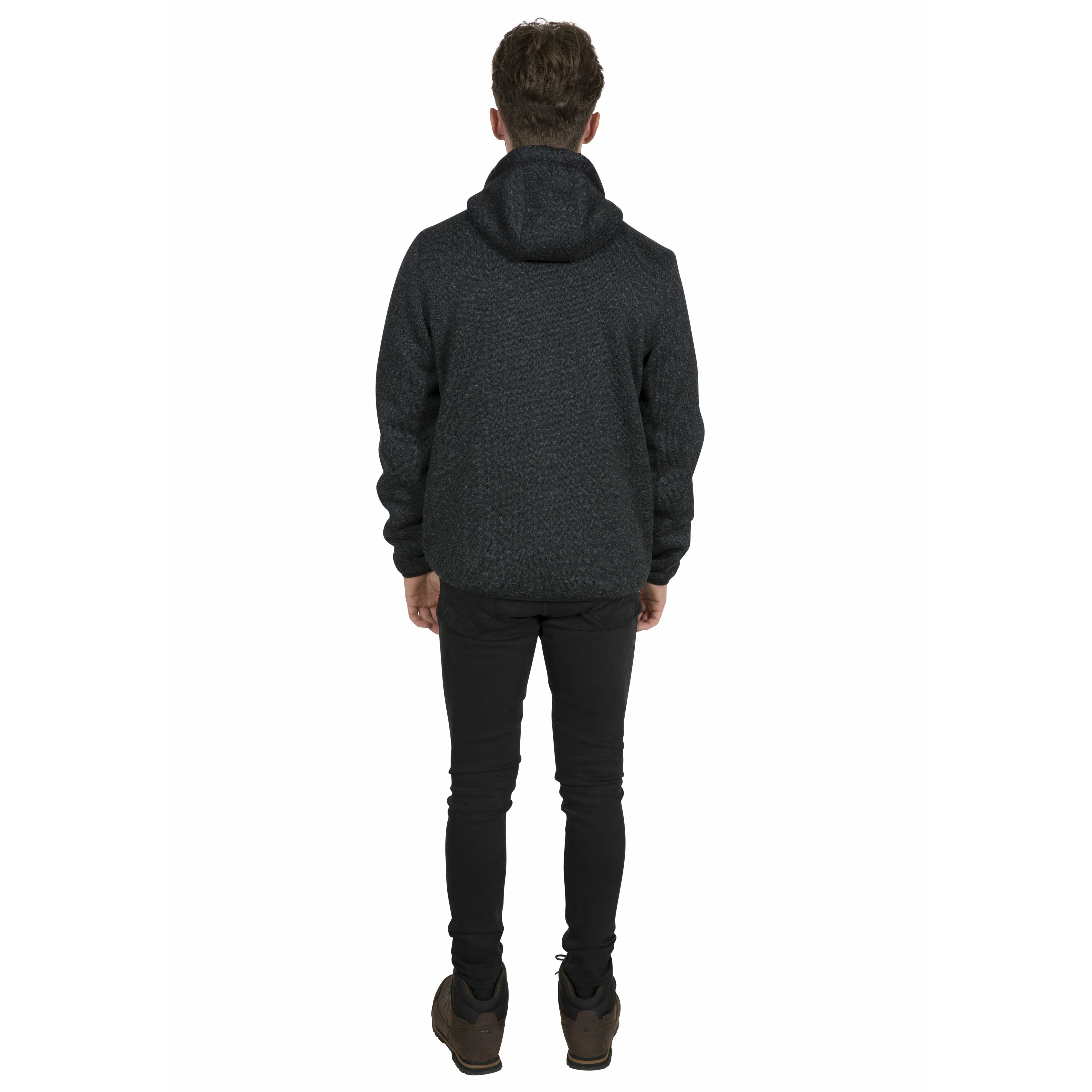 Tableypipe Men's Fleece Hoodie in Black Marl - Image 2