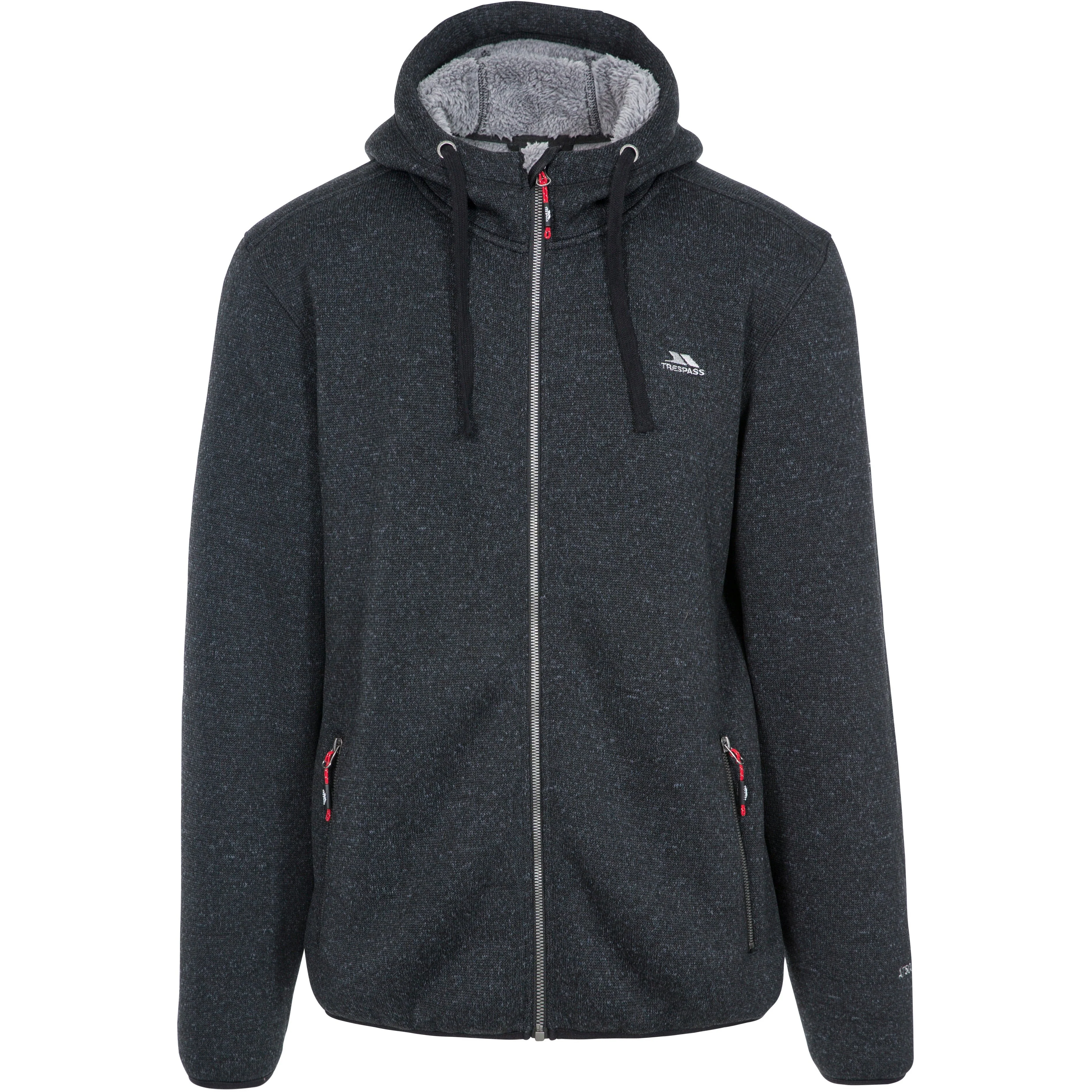 Tableypipe Men's Fleece Hoodie in Black Marl - Image 5