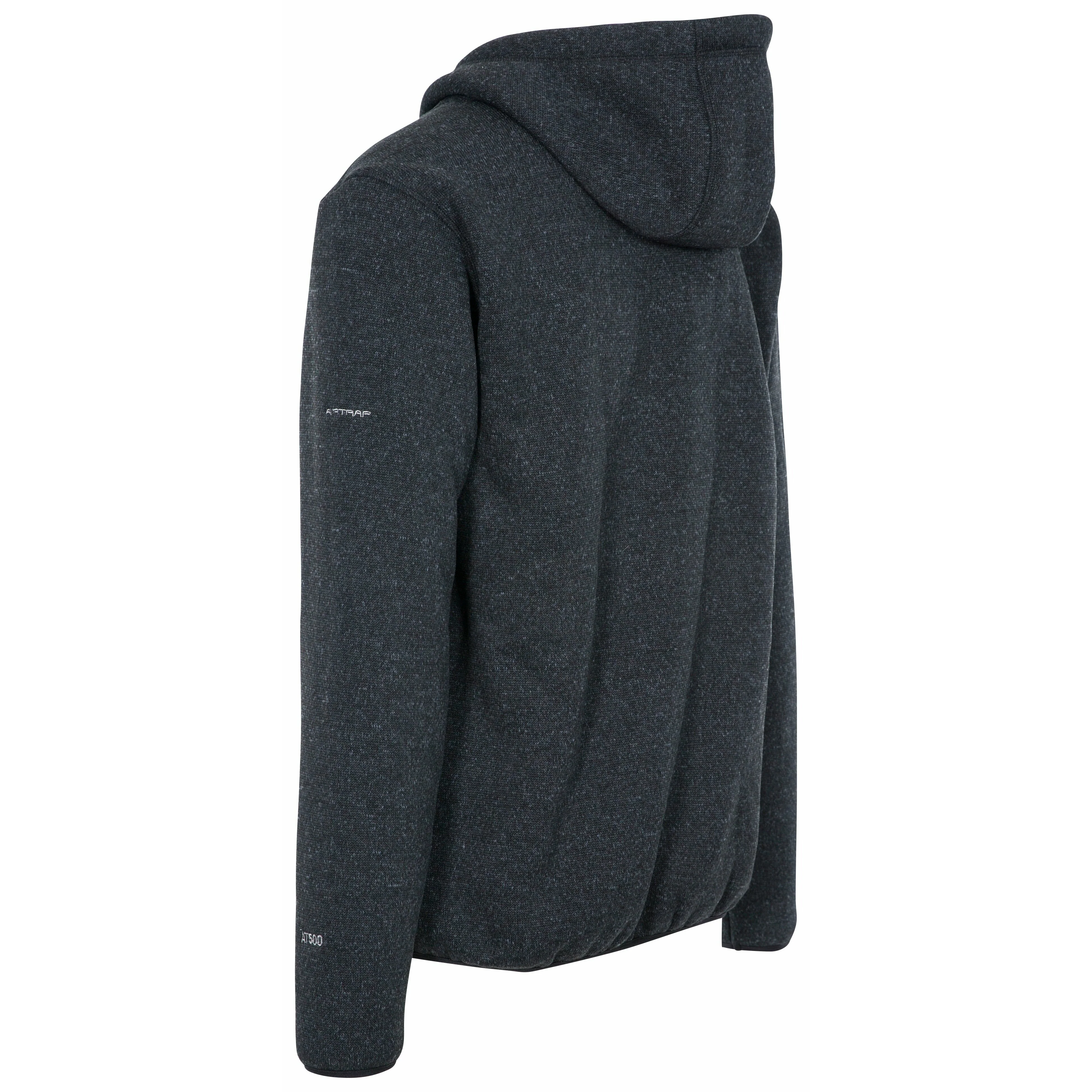 Tableypipe Men's Fleece Hoodie in Black Marl - Image 6