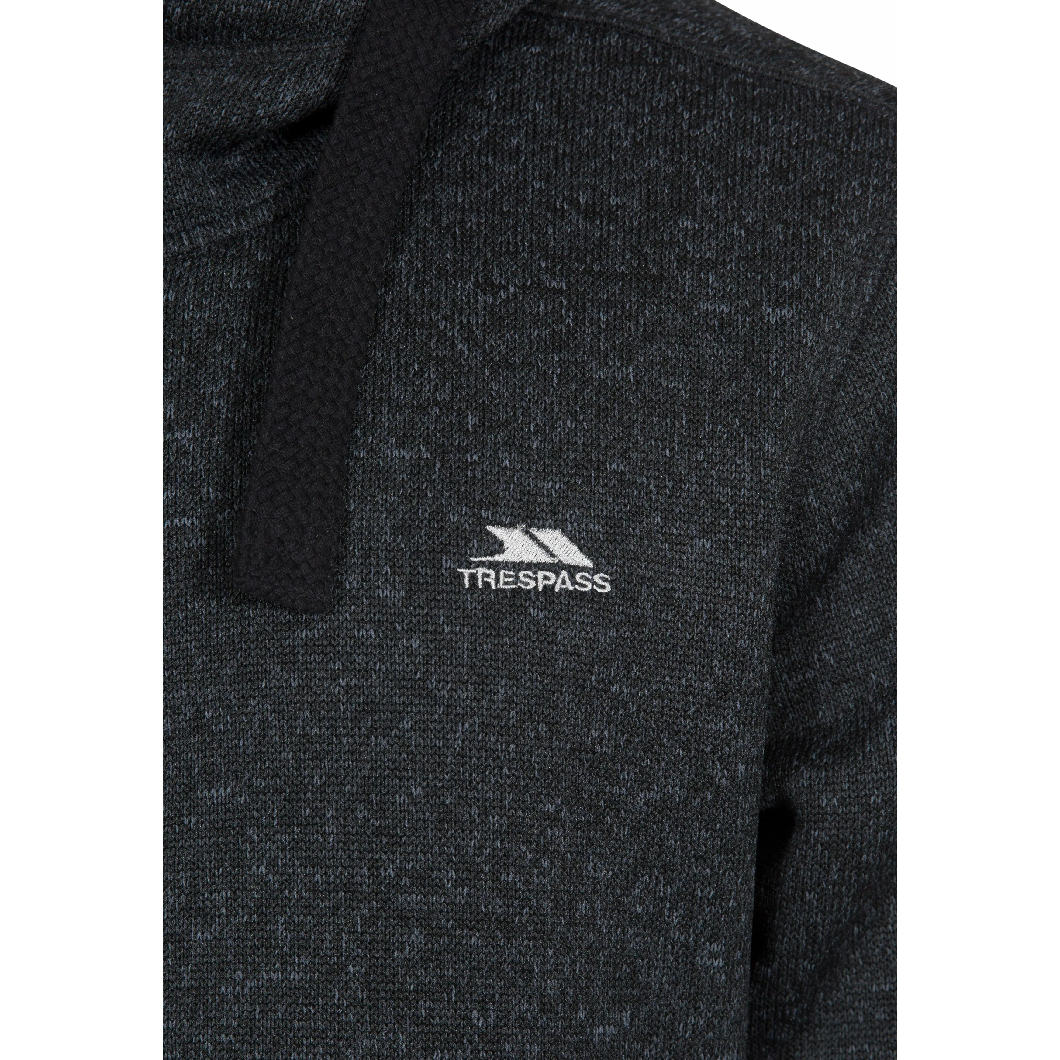 Tableypipe Men's Fleece Hoodie in Black Marl - Image 7