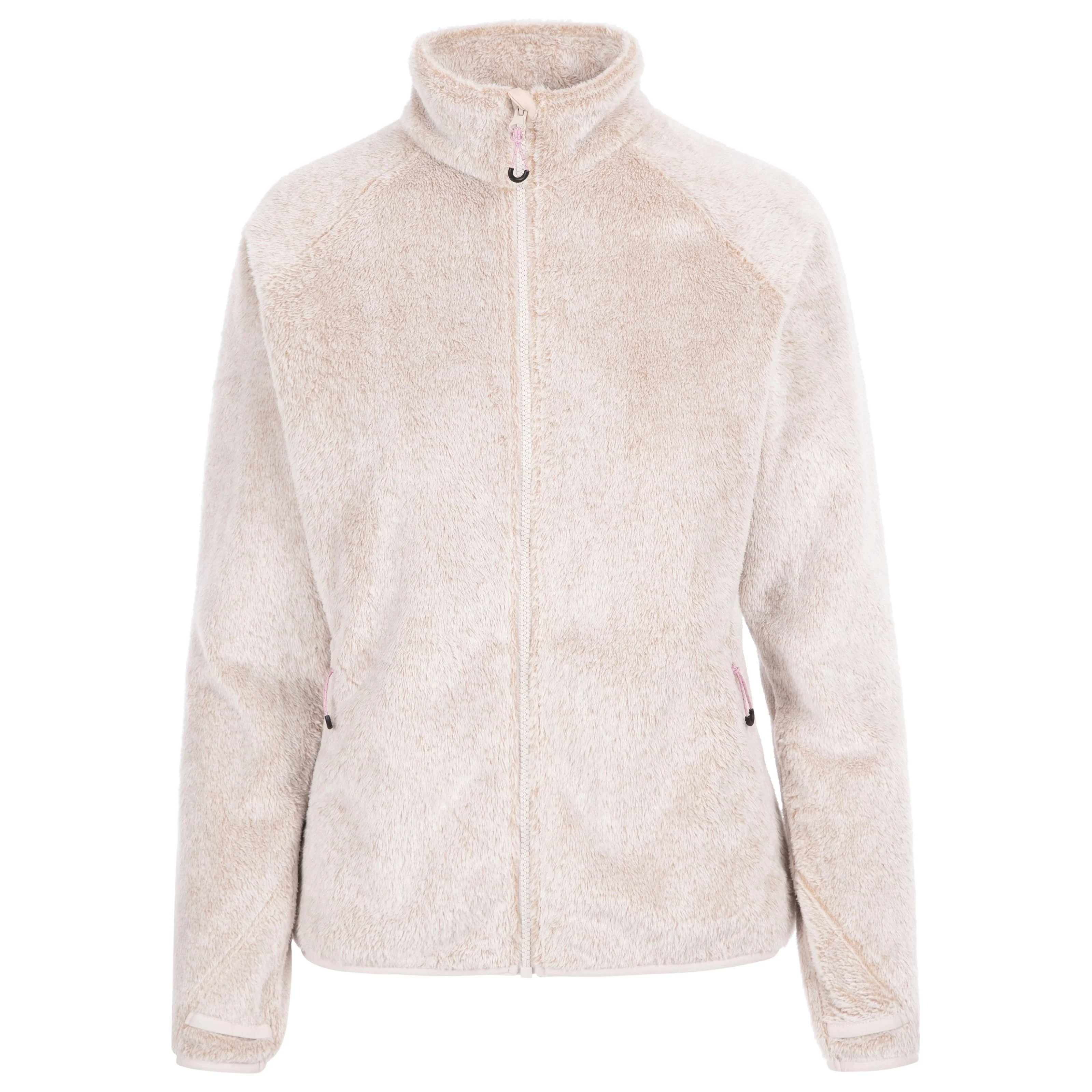 Telltale Women's Soft and Furry Fleece Jacket in Soft Stone - Image 2
