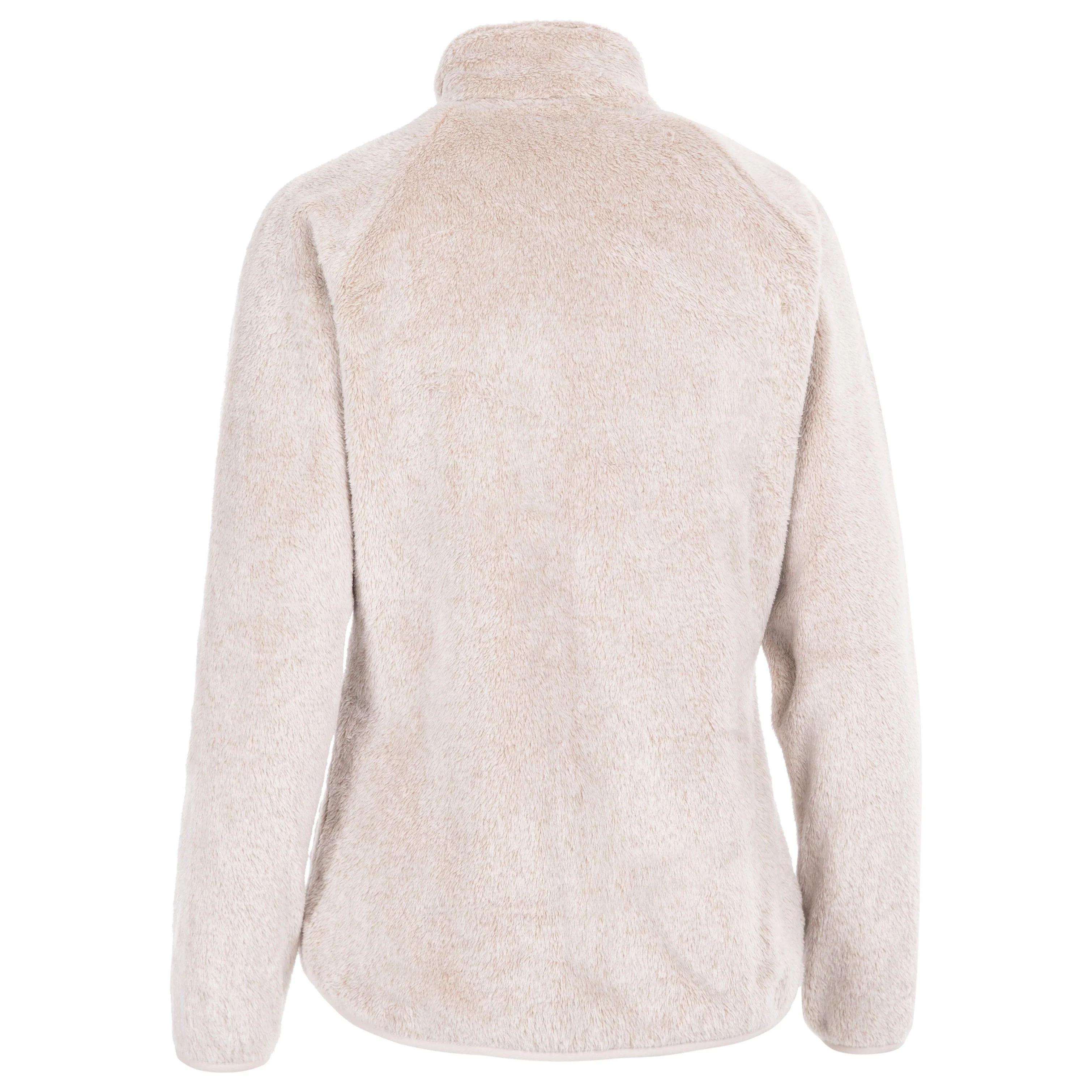 Telltale Women's Soft and Furry Fleece Jacket in Soft Stone - Image 3