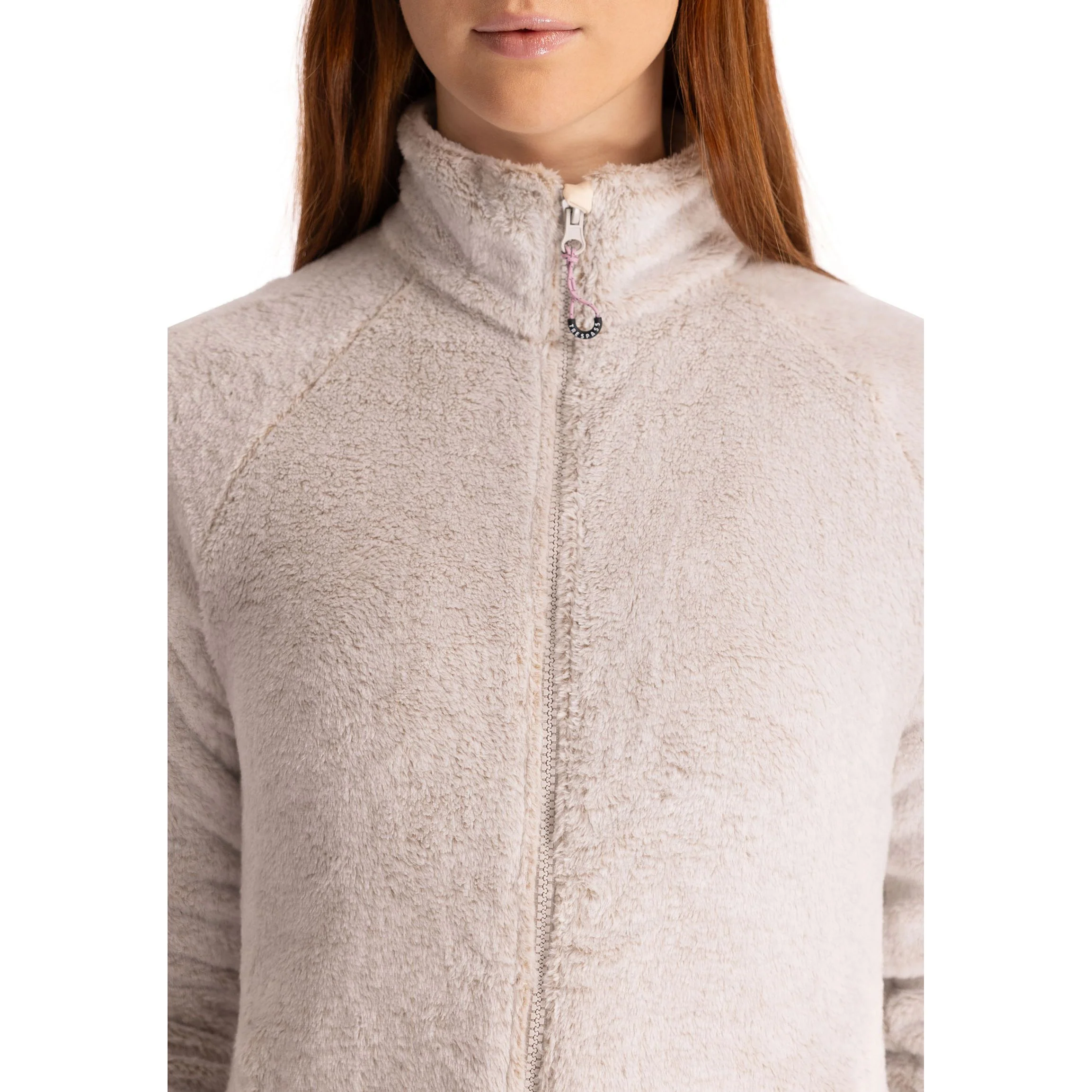 Telltale Women's Soft and Furry Fleece Jacket in Soft Stone - Image 6