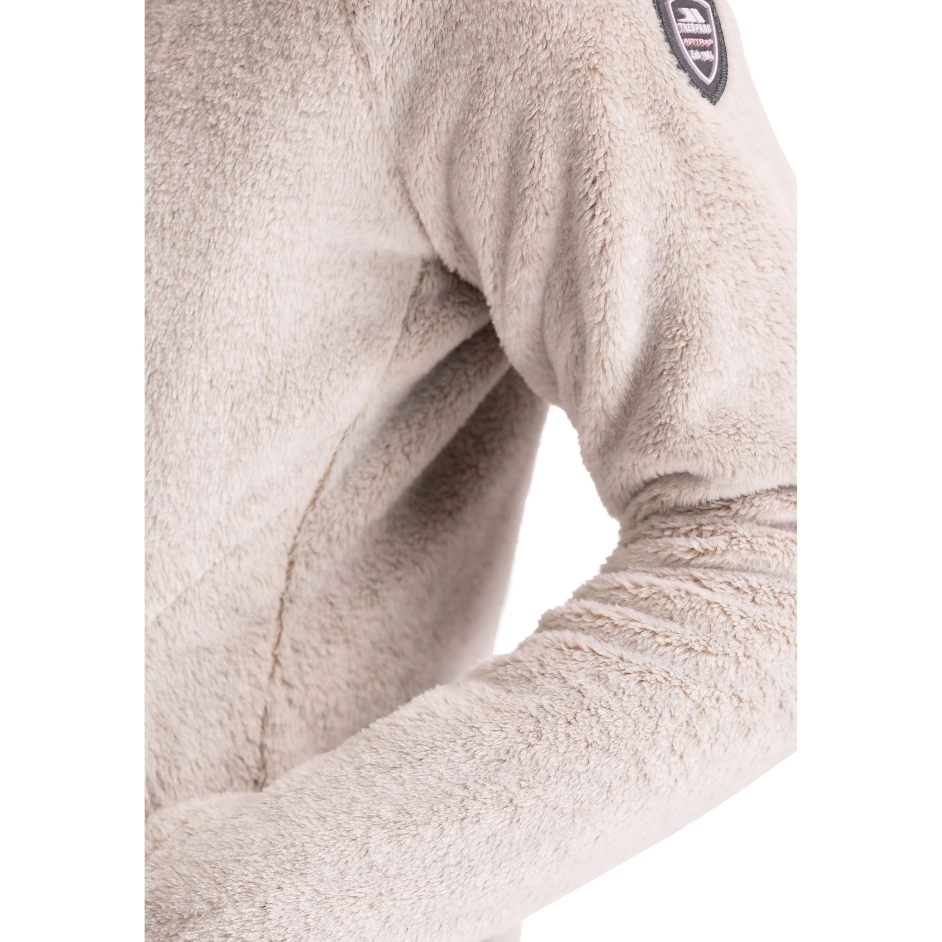 Telltale Women's Soft and Furry Fleece Jacket in Soft Stone - Image 7