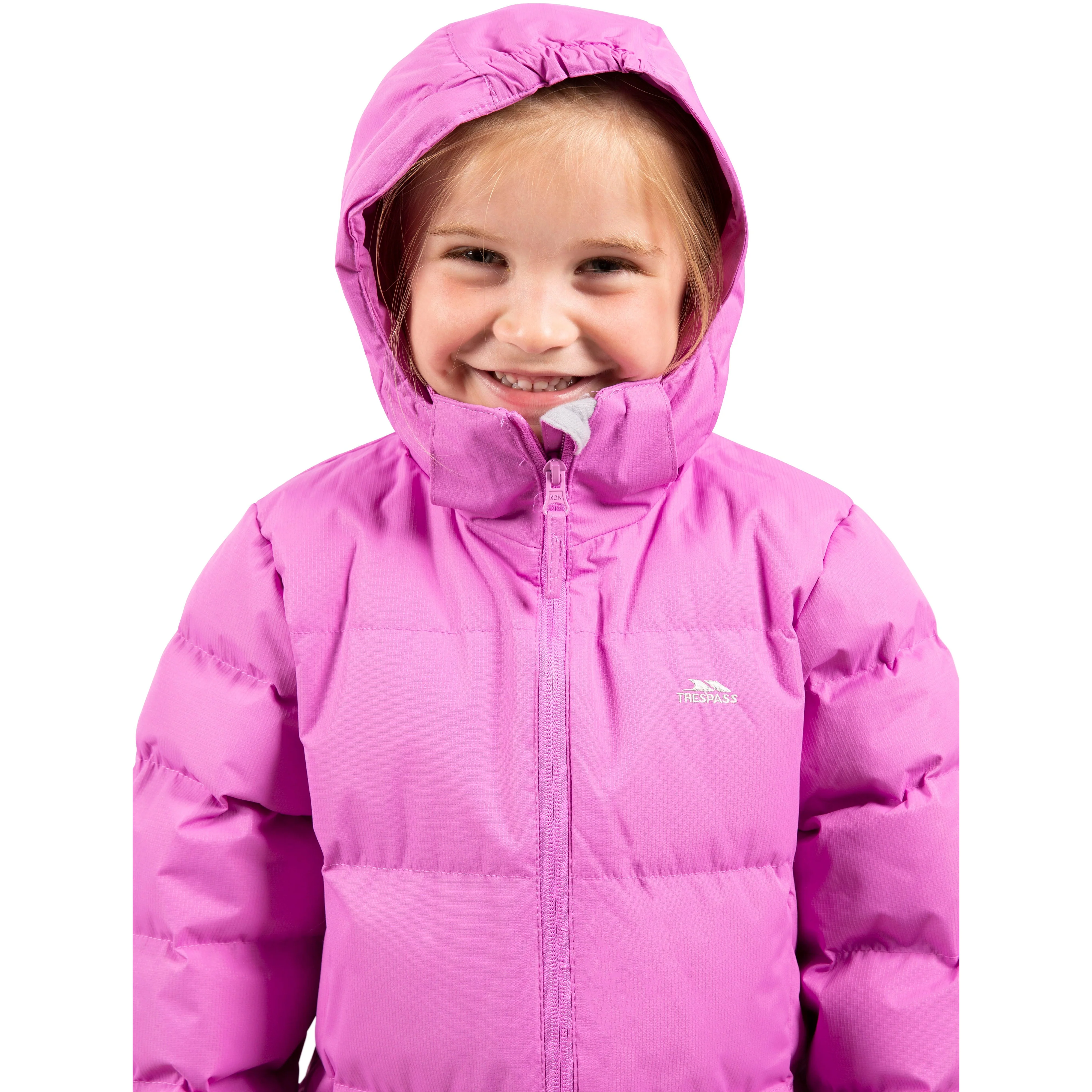 Tiffy Girls Padded Casual Jacket in Deep Pink - Image 2