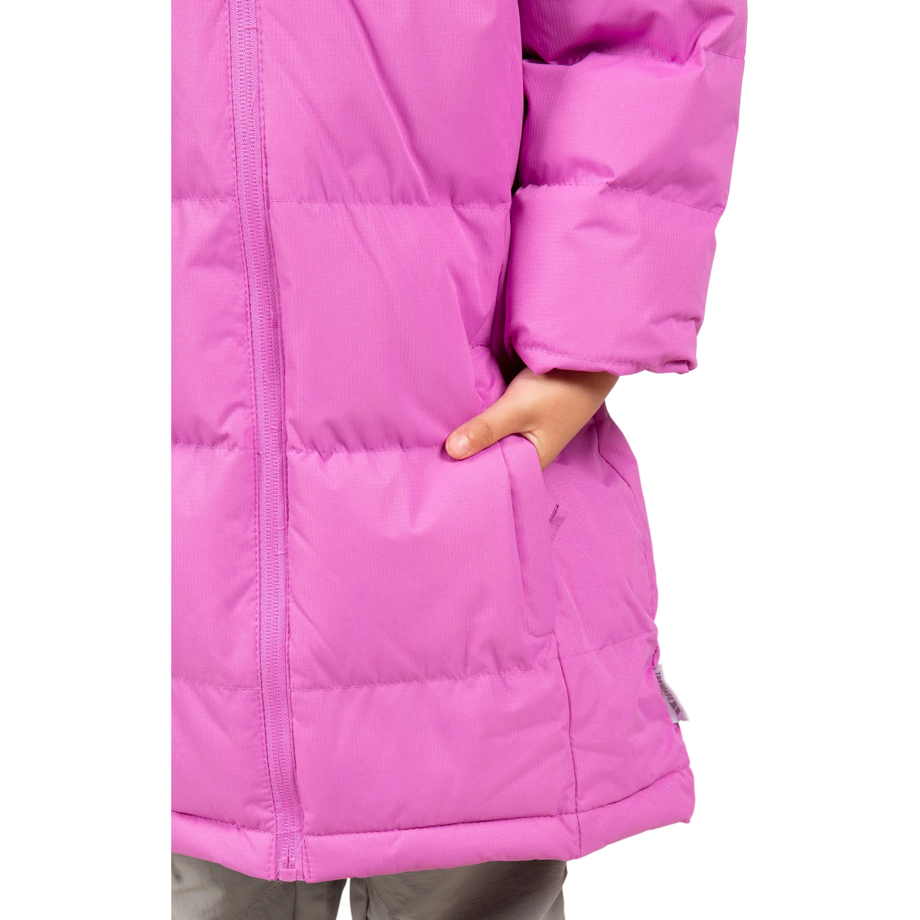 Tiffy Girls Padded Casual Jacket in Deep Pink - Image 6