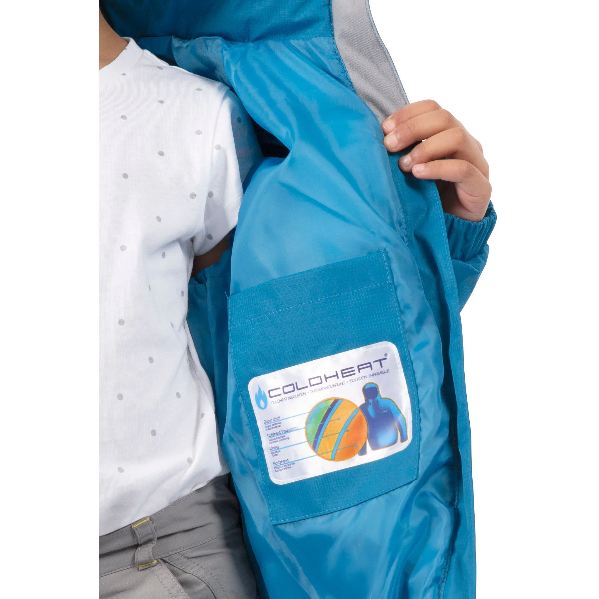 Tiffy Girls Padded Casual Jacket in Rich Teal - Image 6