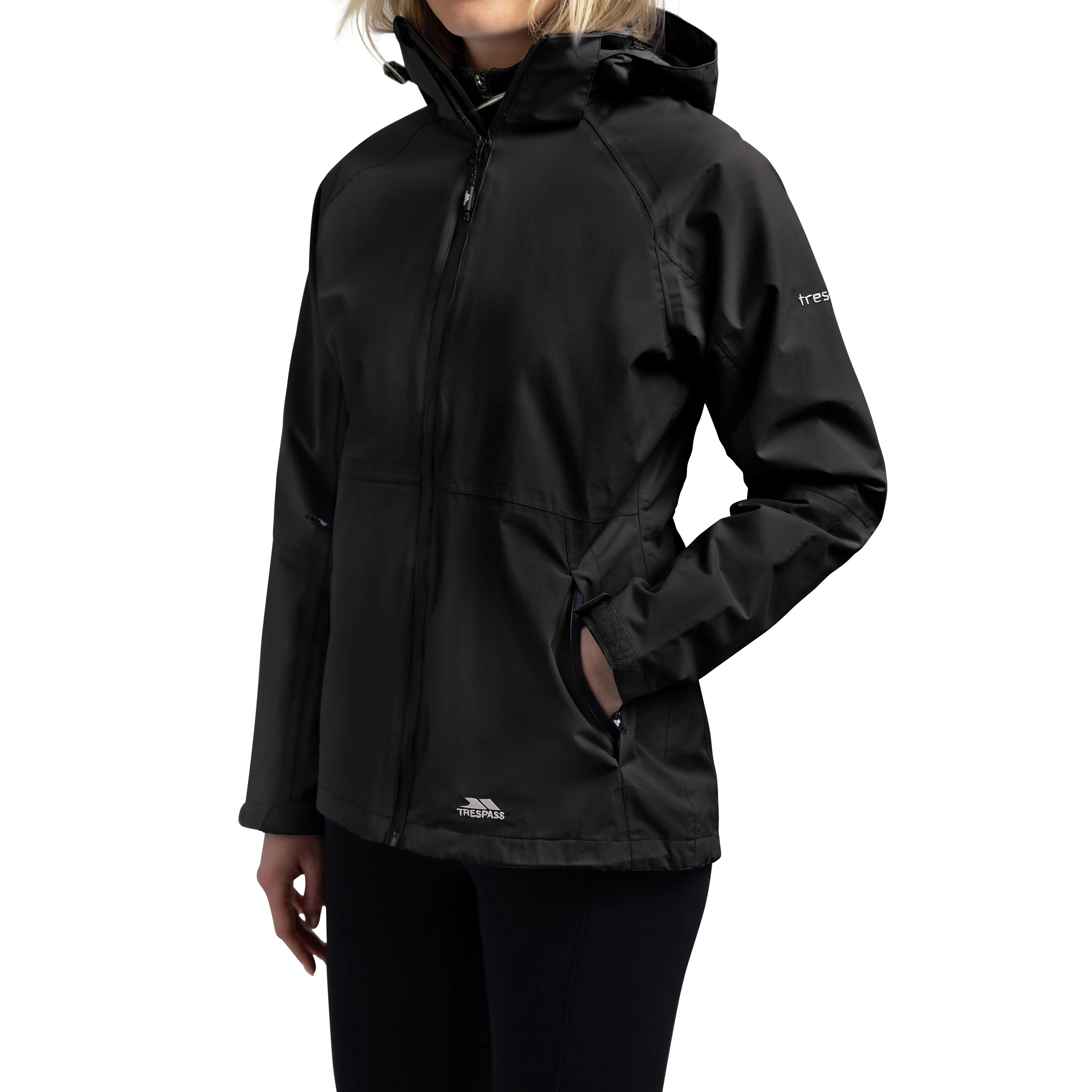 Tilbury Womens Waterproof Lined Jacket in Black - Image 2
