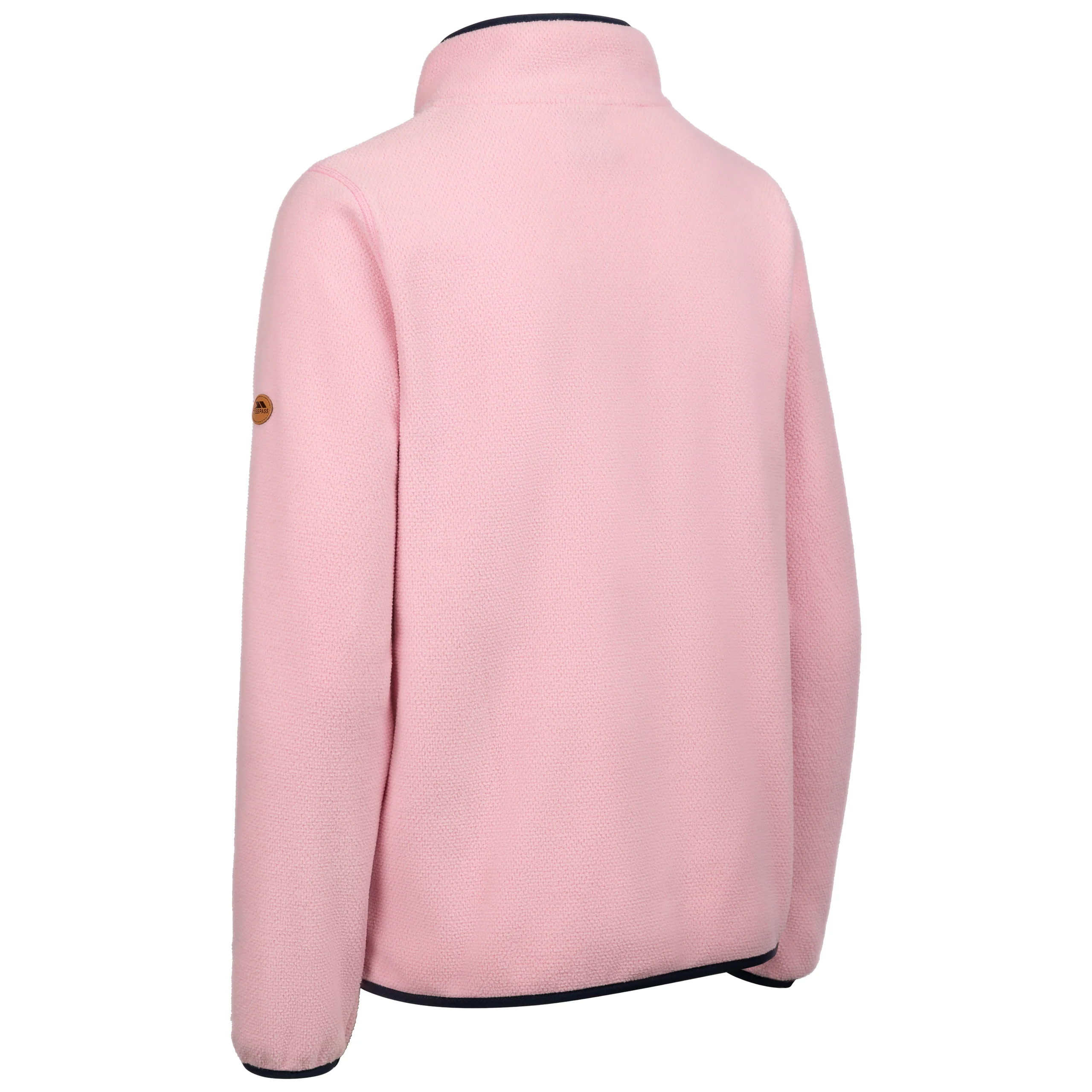 Tister Women's 1/2 Zip Fleece Top in Pink Peony - Image 3