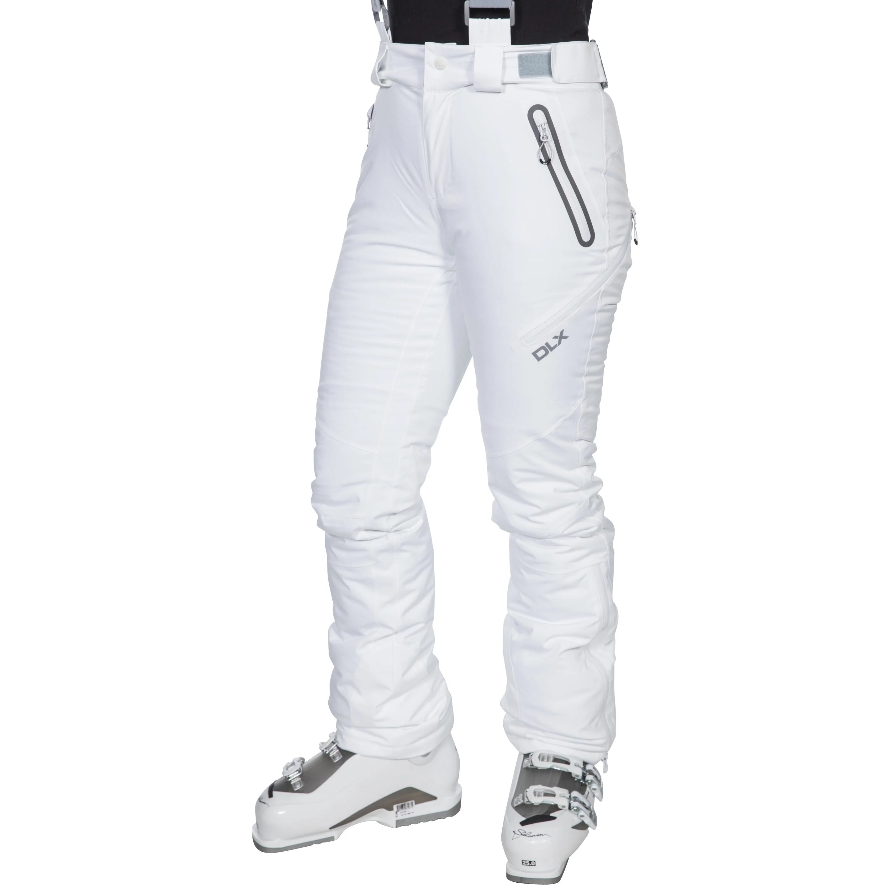 Trespass Women's DLX Waterproof Ski Trousers Marisol2 in White - Image 2