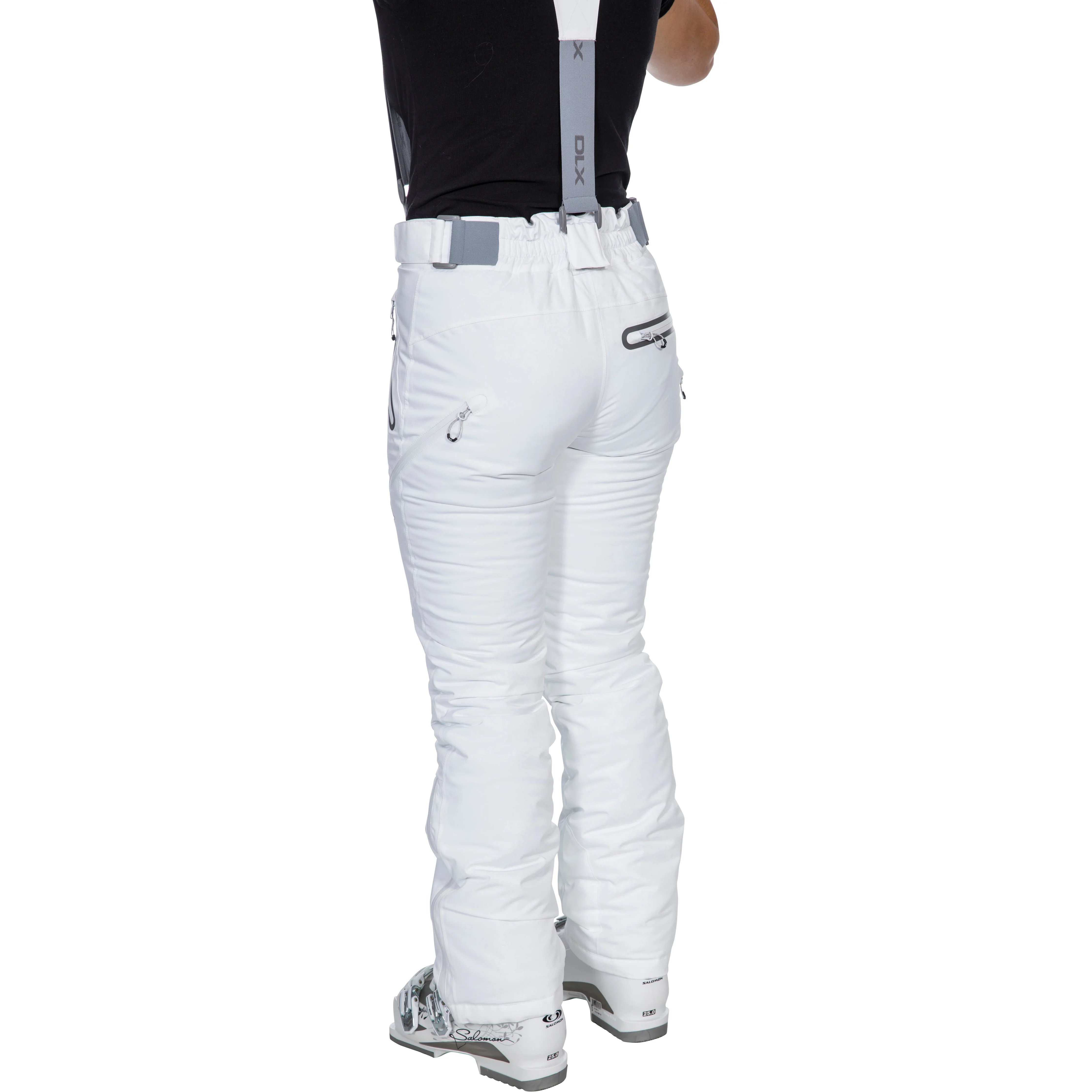 Trespass Women's DLX Waterproof Ski Trousers Marisol2 in White - Image 3