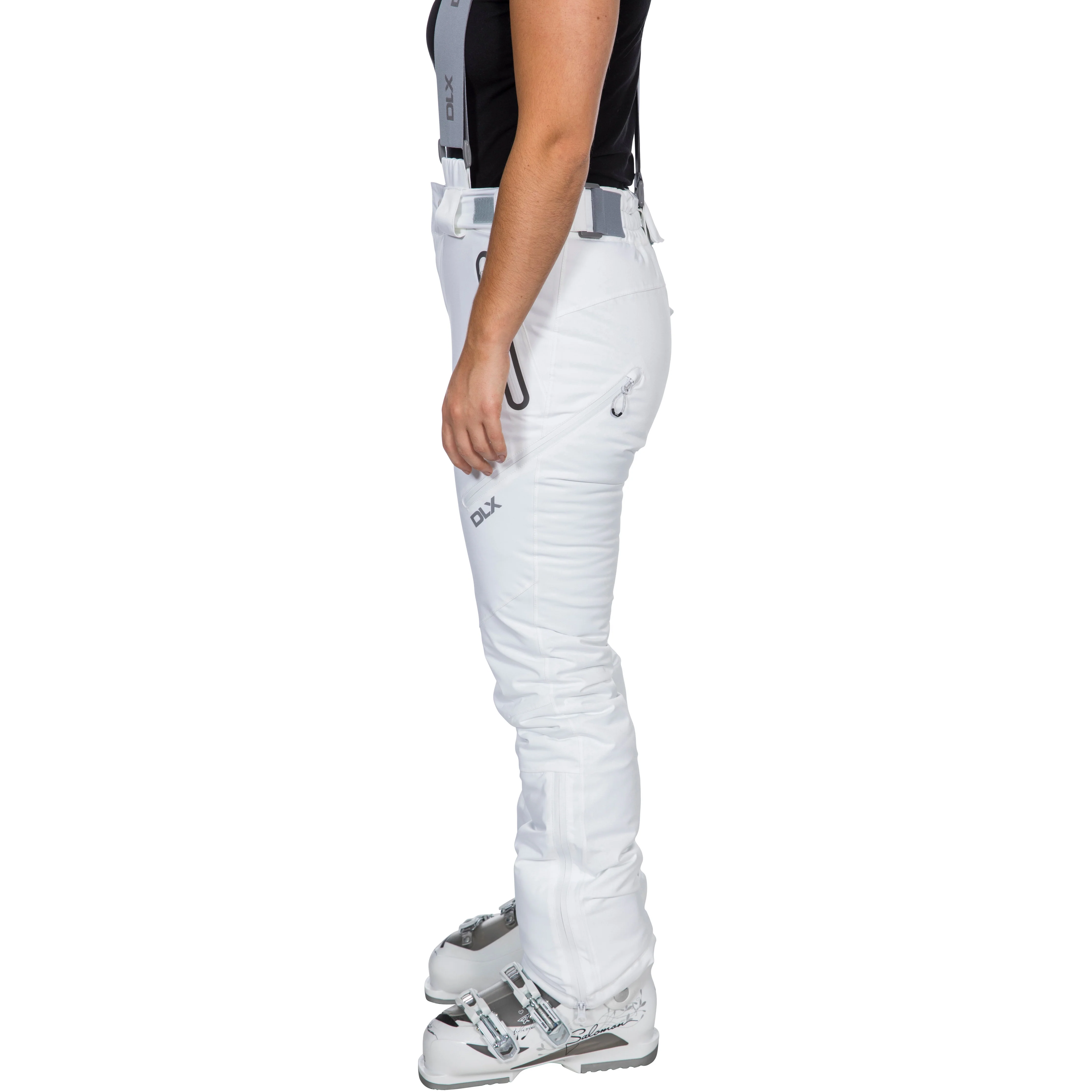Trespass Women's DLX Waterproof Ski Trousers Marisol2 in White - Image 4