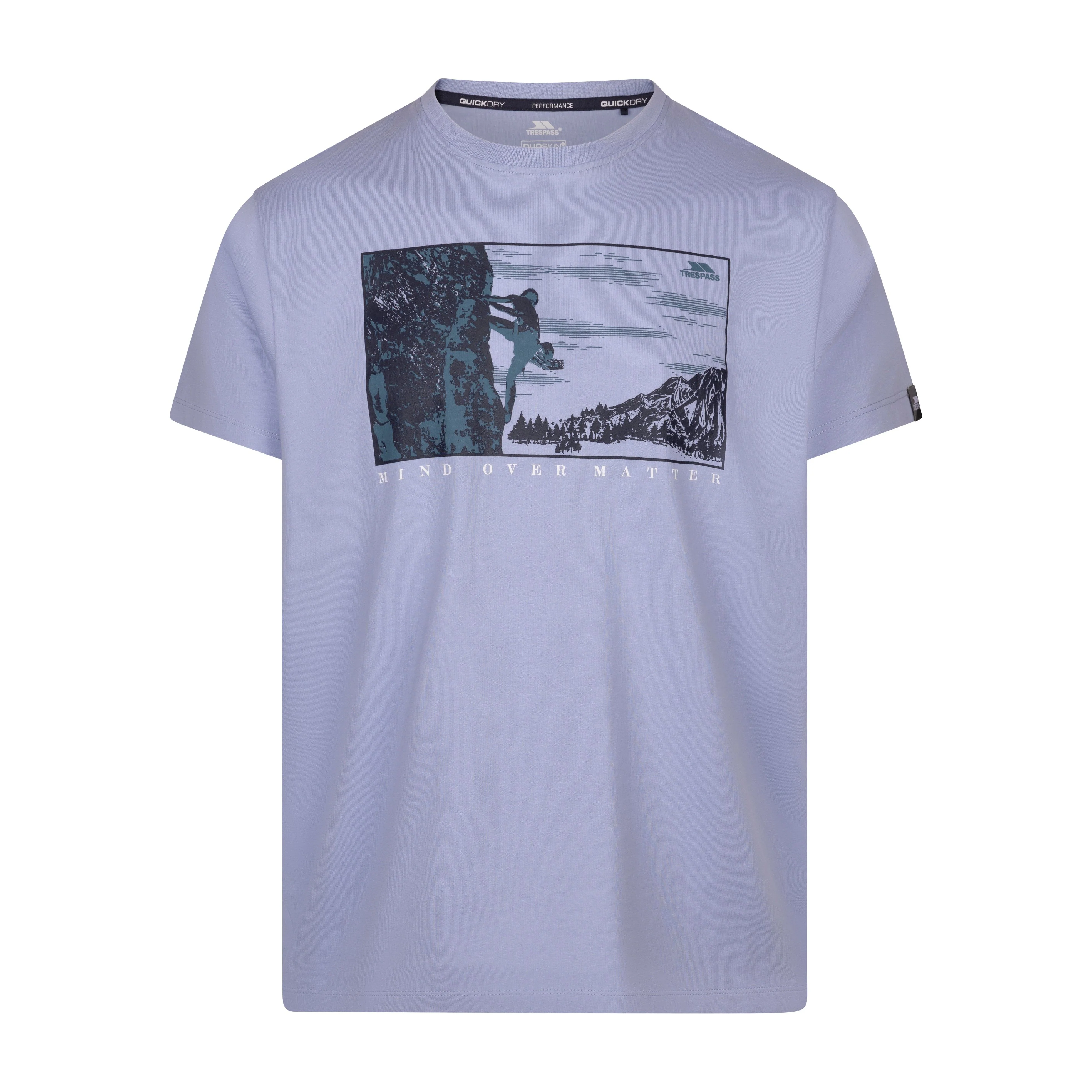 Trodon Men's Wicking Quick Dry Active T-Shirt in Cool Blue
