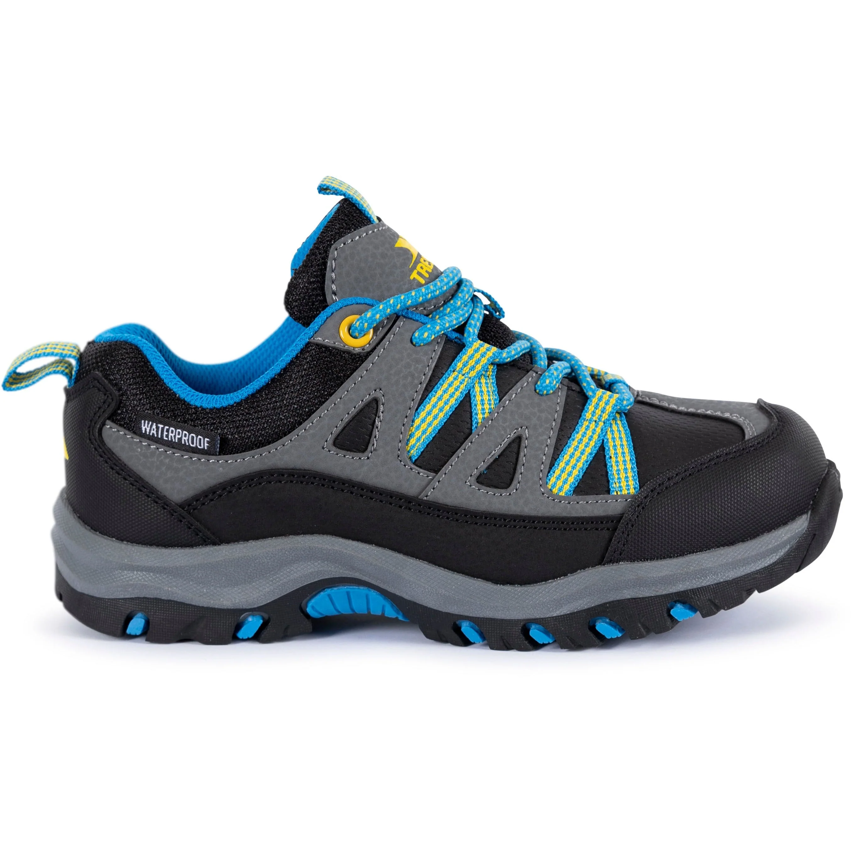 Gillon Unisex Kids Waterproof Walking Shoes in Black - Image 2