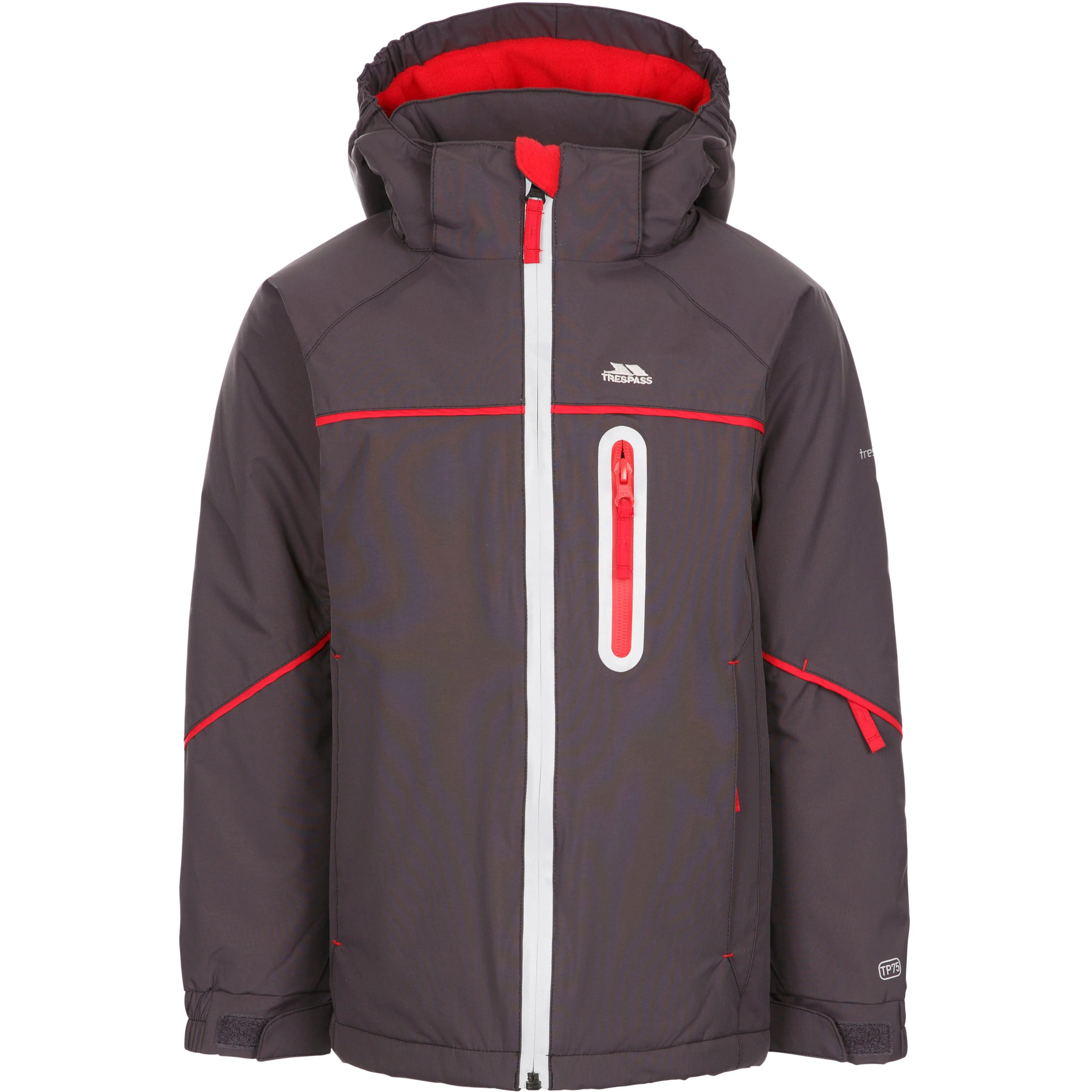 Wilson Boys Waterproof Padded Ski Jacket in Dark Grey - Image 3