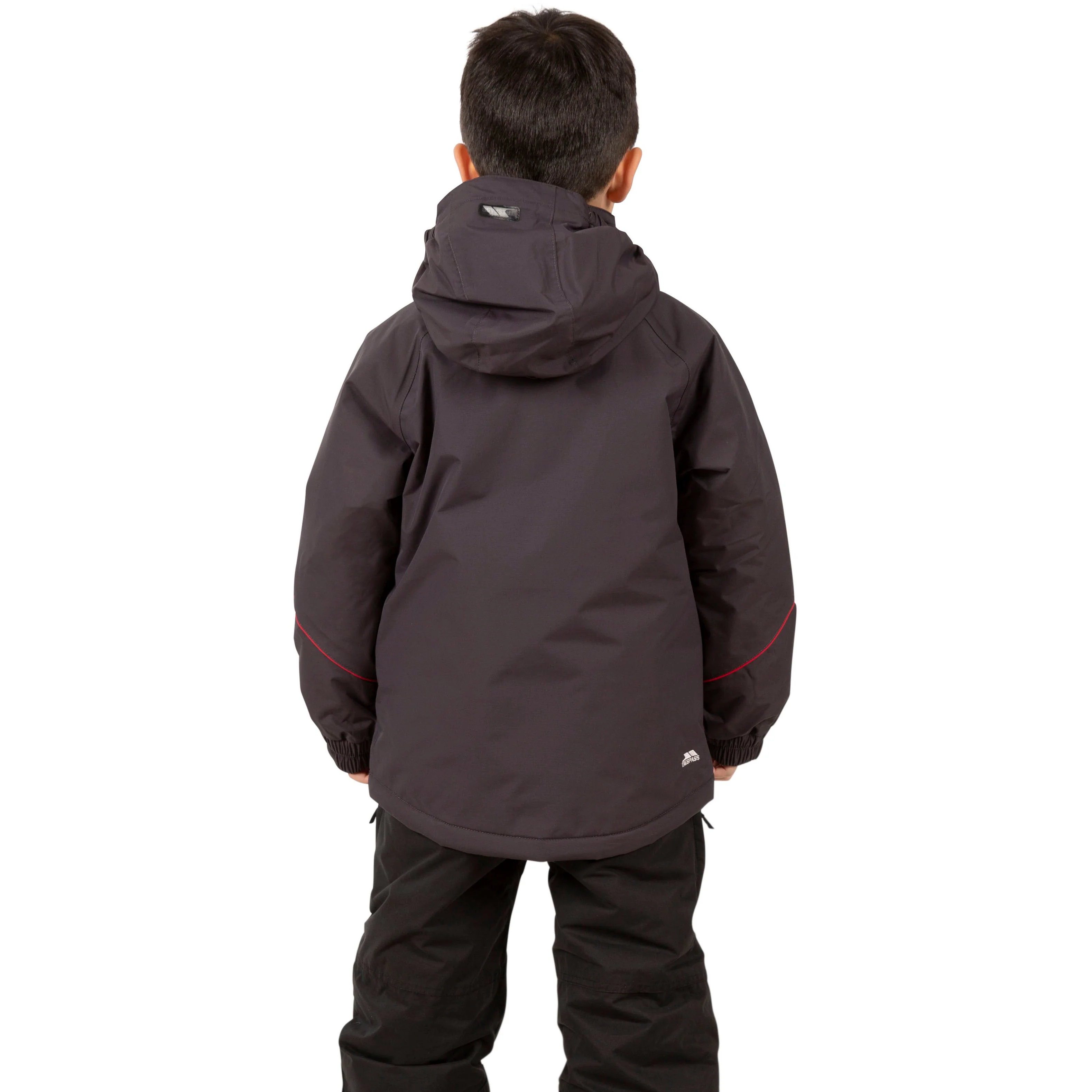Wilson Boys Waterproof Padded Ski Jacket in Dark Grey - Image 4