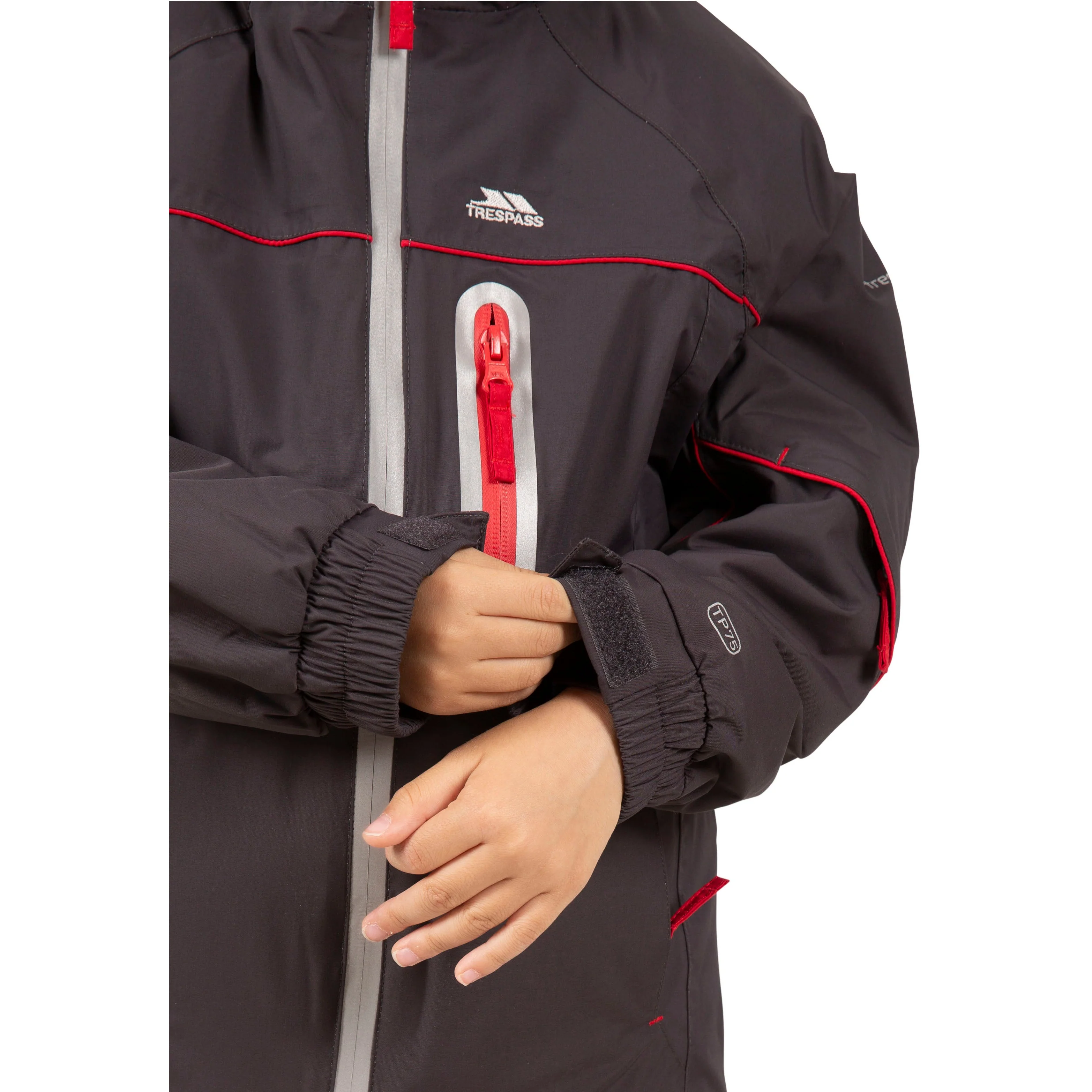 Wilson Boys Waterproof Padded Ski Jacket in Dark Grey - Image 7
